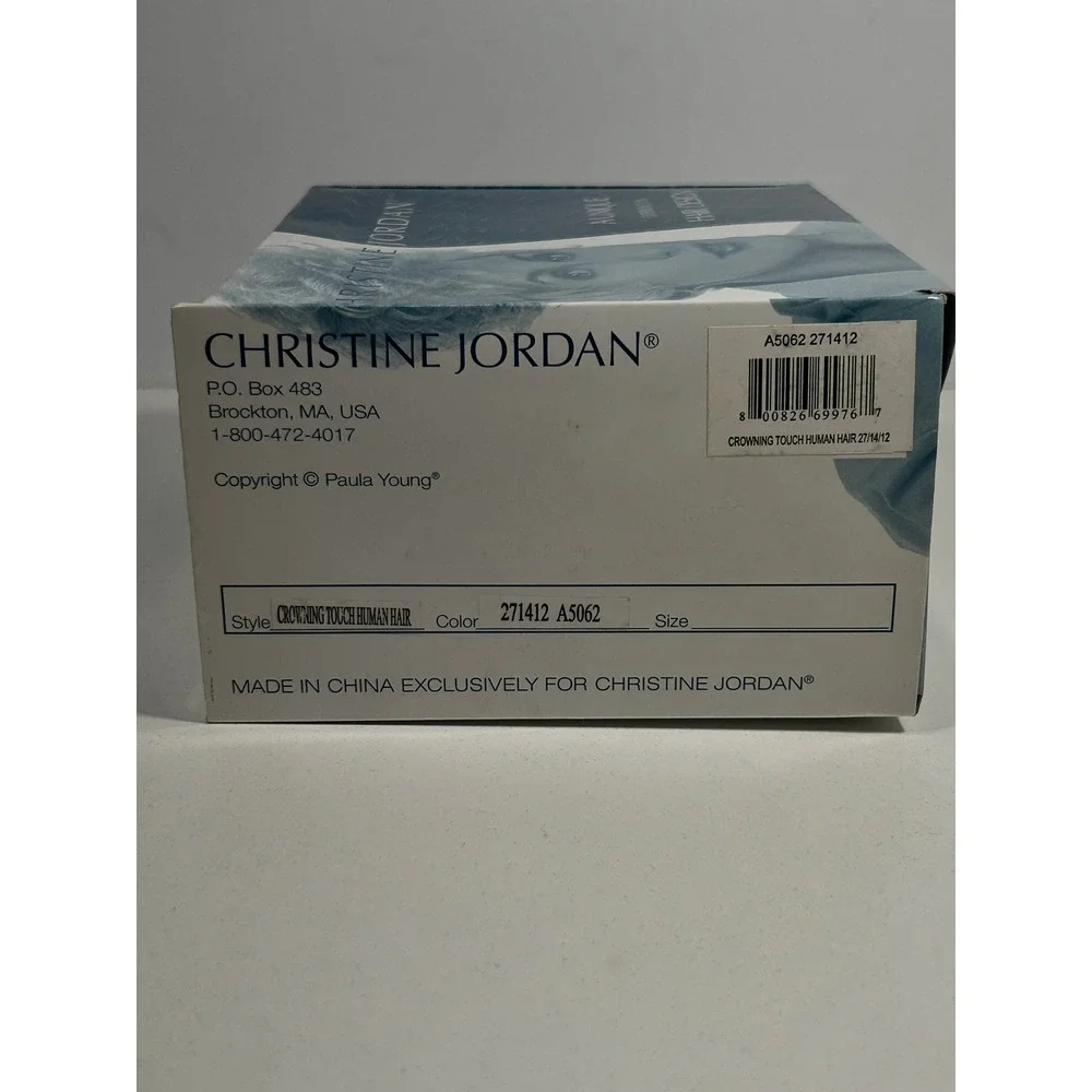 Christine Jordan Crowning Touch Human Hair Wig Paula Young A5062 271412 New Box